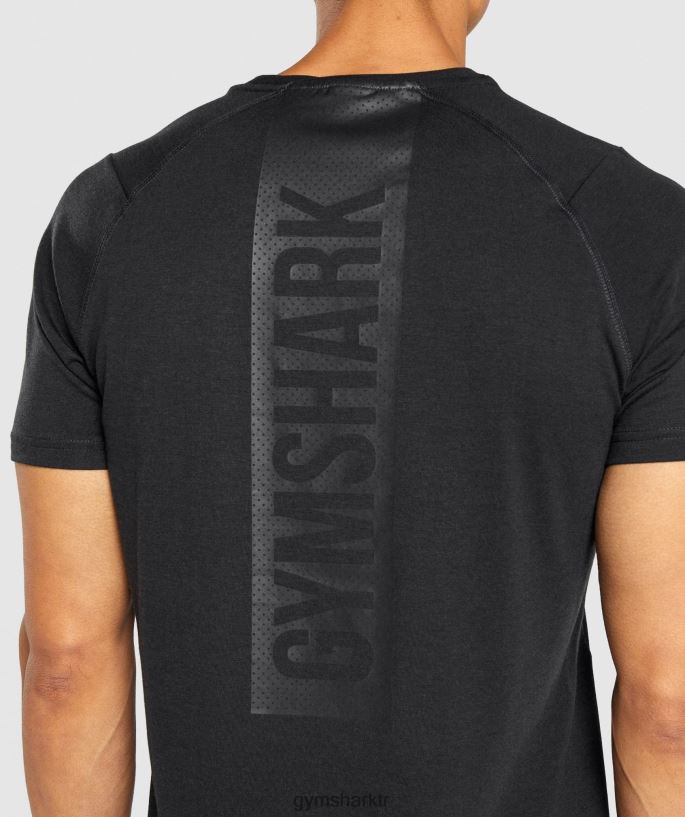 cesur tişört 8H4J02652 Gymshark Giyim erkekler siyah