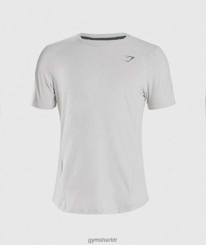 cesur tişört 8H4J02762 Gymshark Giyim erkekler açık gri
