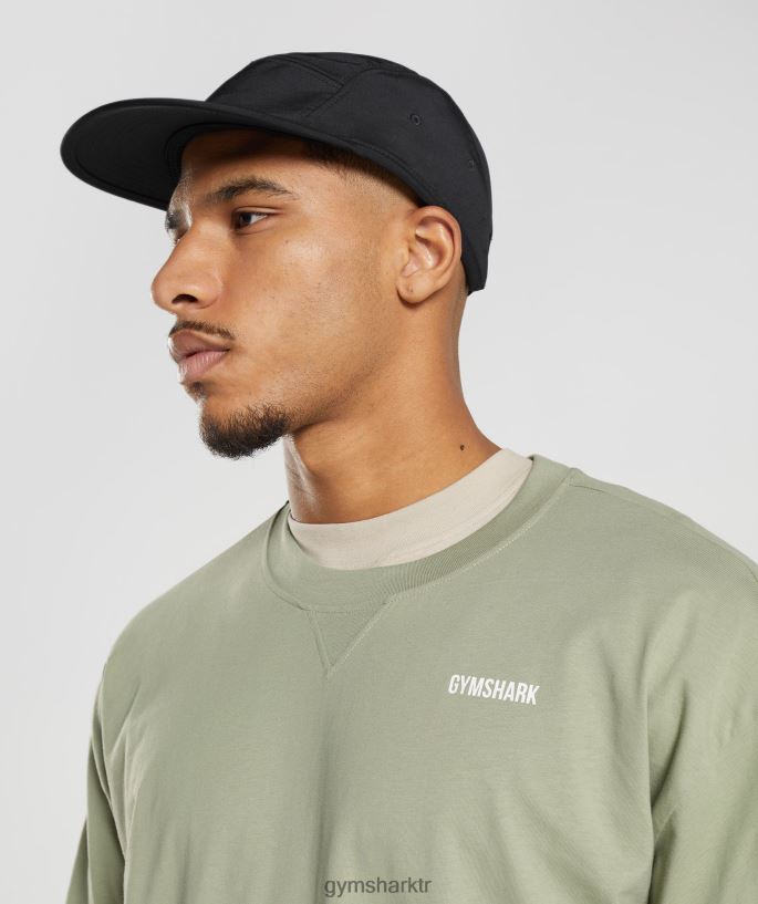 dinlenme günü eşofmanı uzun kollu tişört 8H4J02760 Gymshark Giyim erkekler adaçayı yeşili