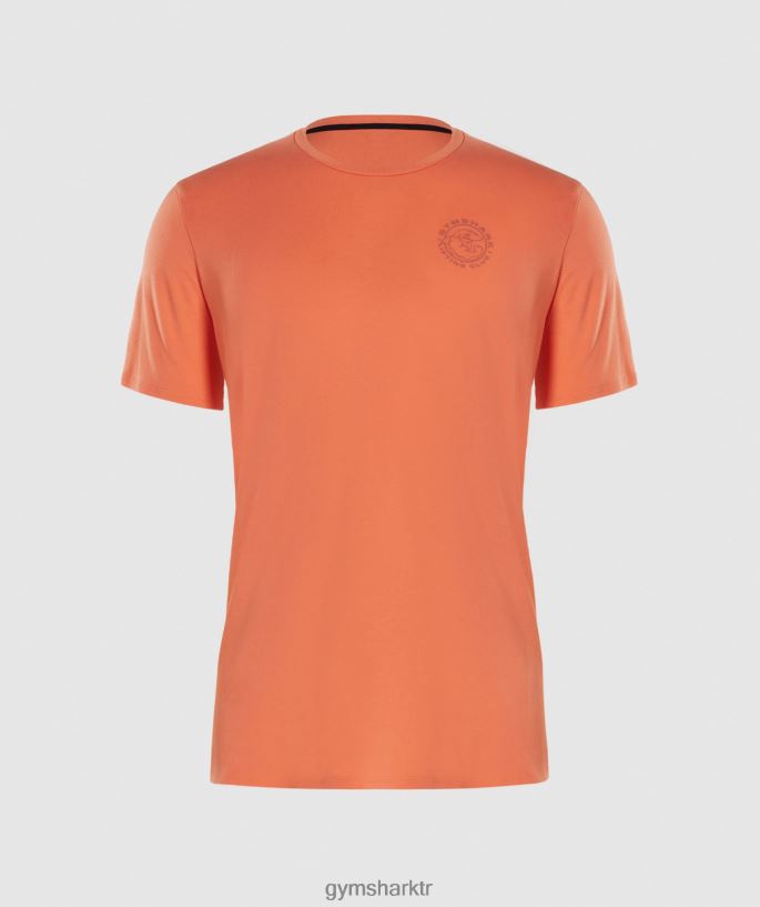 eski tişört 8H4J02765 Gymshark Giyim erkekler havacılık turuncu