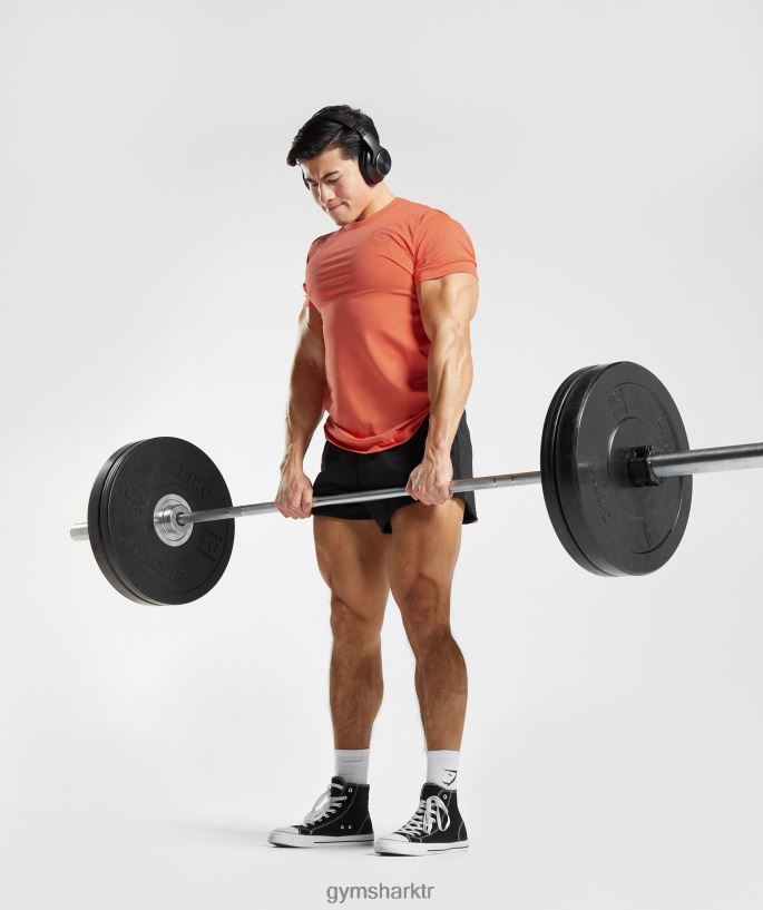 eski tişört 8H4J02765 Gymshark Giyim erkekler havacılık turuncu