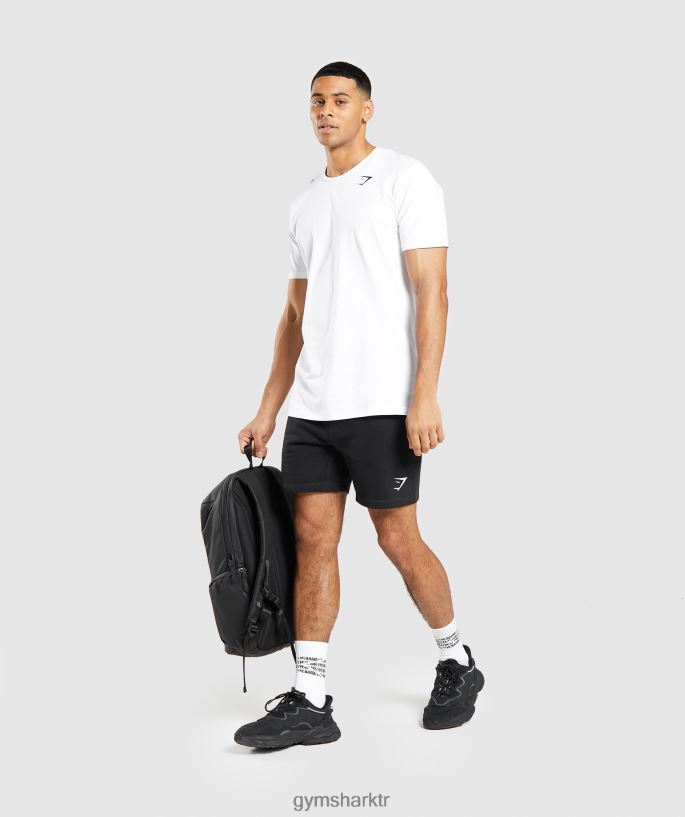 temel tişört 8H4J02642 Gymshark Giyim erkekler beyaz