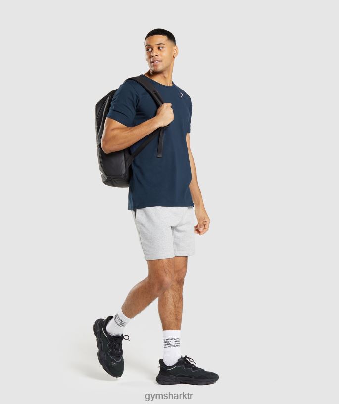 temel tişört 8H4J02710 Gymshark Giyim erkekler Donanma