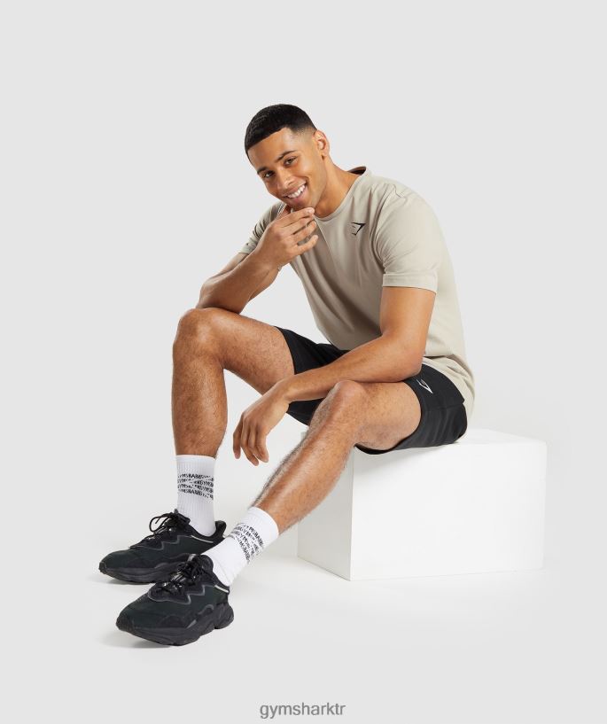 temel tişört 8H4J02758 Gymshark Giyim erkekler çakıl grisi