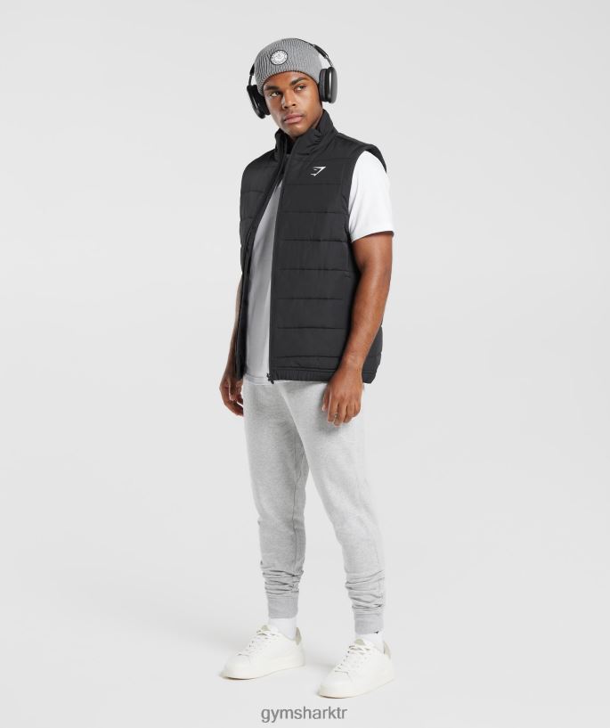 tepeli tişört 8H4J02578 Gymshark Giyim erkekler beyaz