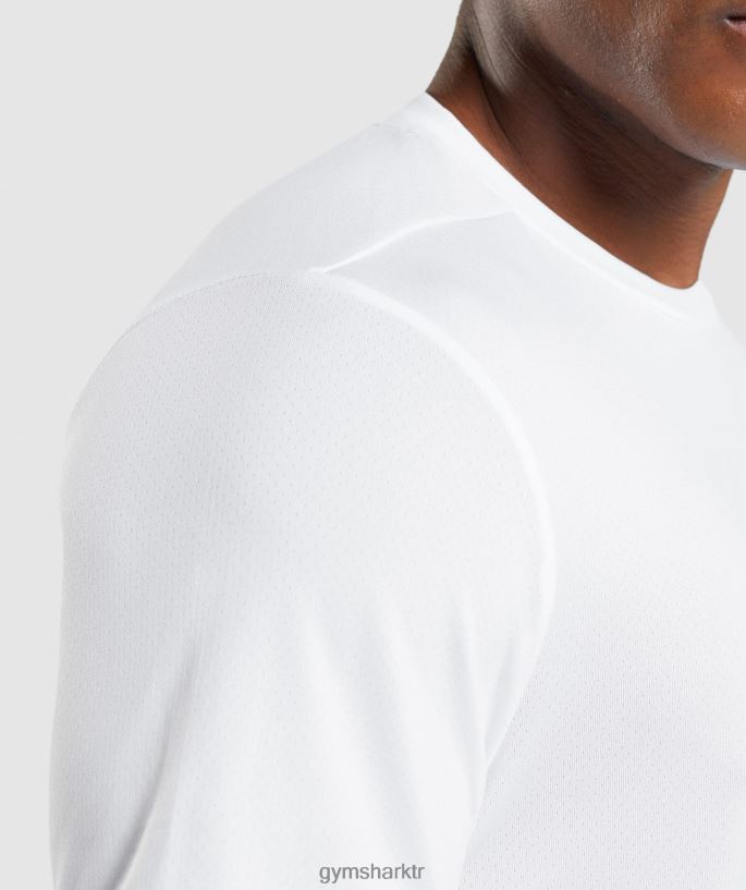 varış normal kesim tişört 8H4J02607 Gymshark Giyim erkekler beyaz
