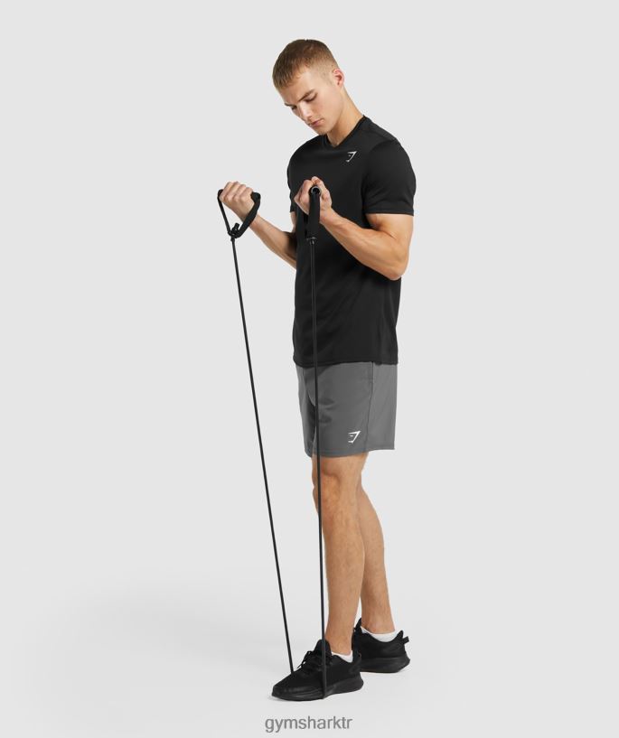 varış normal kesim tişört 8H4J02654 Gymshark Giyim erkekler siyah