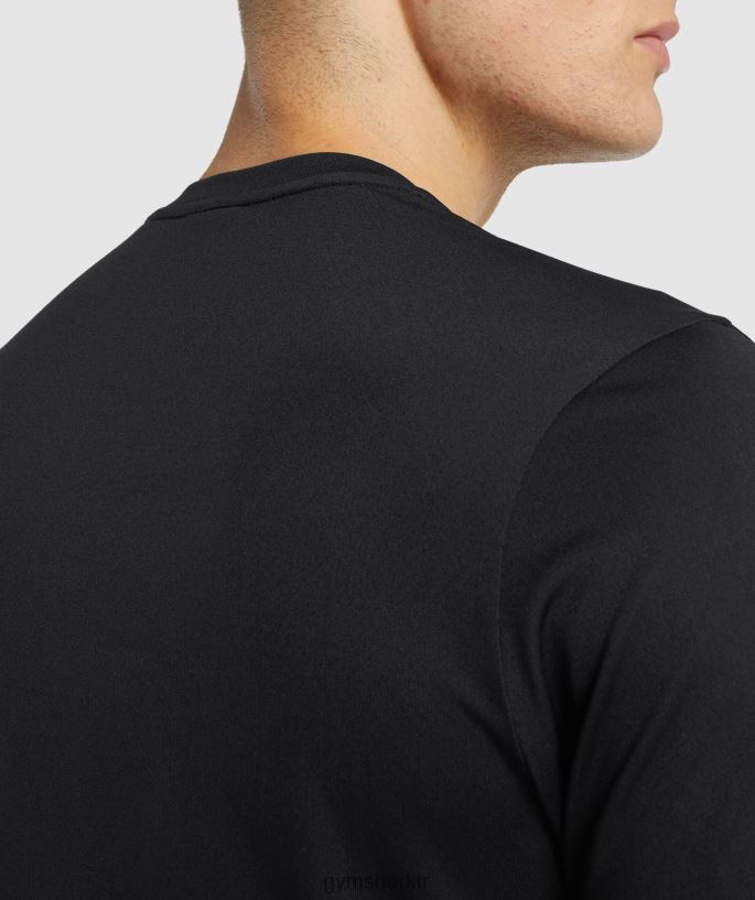 varış normal kesim tişört 8H4J02654 Gymshark Giyim erkekler siyah