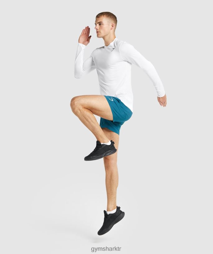 varış uzun kollu tişört 8H4J02649 Gymshark Giyim erkekler beyaz