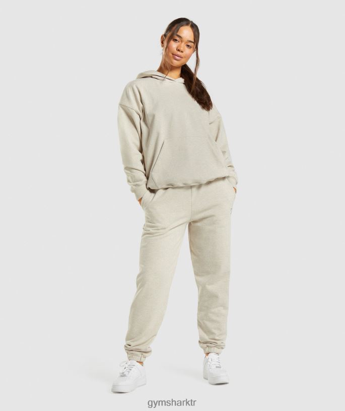 dinlenme günü eşofmanı 8H4J02411 Gymshark Giyim kadınlar bej marn