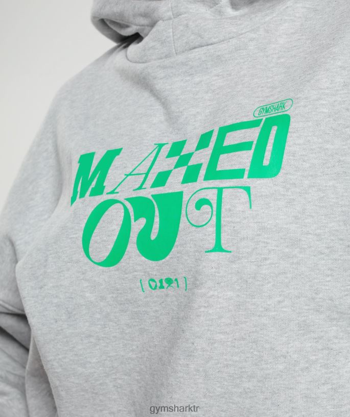 maksimize edilmiş kapüşonlu svetşört 8H4J02360 Gymshark Giyim kadınlar açık gri marn