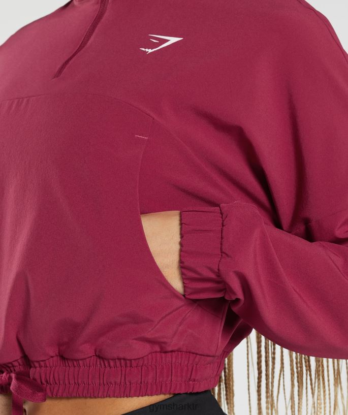 spor rüzgarlık 8H4J02381 Gymshark Giyim kadınlar frenk üzümü pembesi