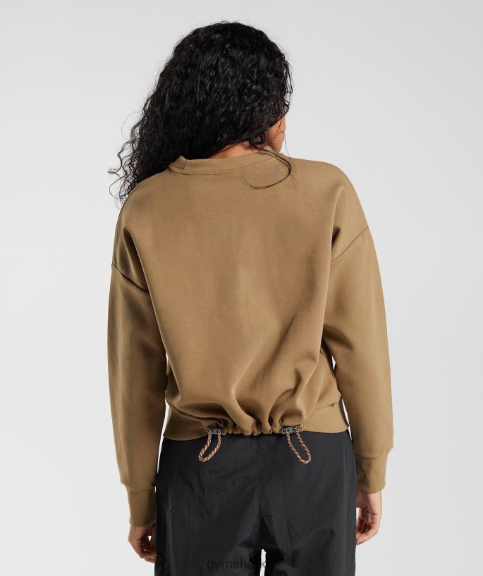 ter ekibini geri al 8H4J02396 Gymshark Giyim kadınlar su birikintisi kahverengi