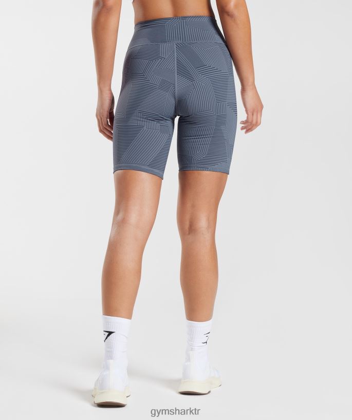 bisiklet şortlarını yükseltmek 8H4J0253 Gymshark Giyim kadınlar akşam mavisi
