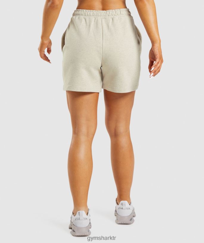 dinlenme günü eşofmanı şort 8H4J02100 Gymshark Giyim kadınlar kum marnı
