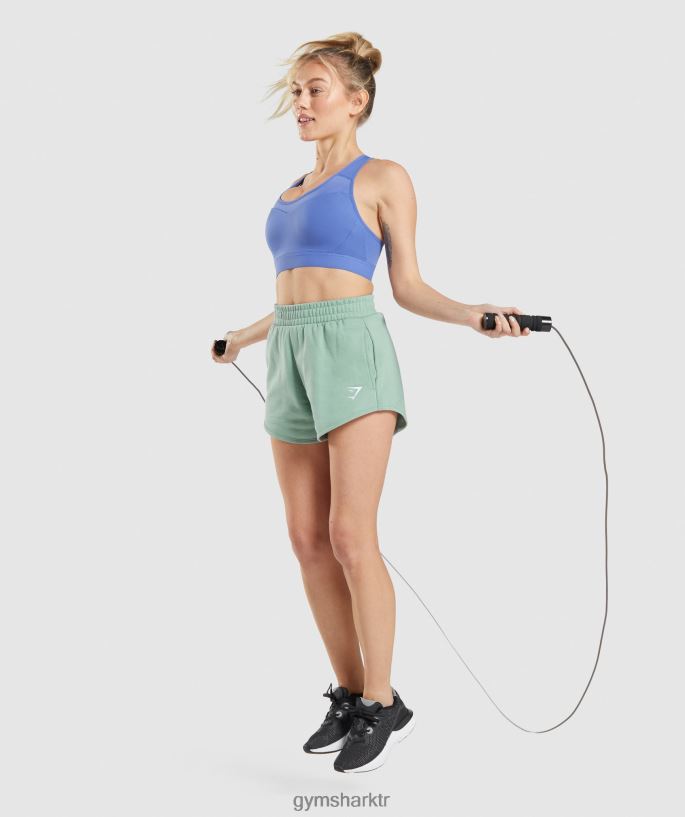 eğitim eşofman şortu 8H4J0285 Gymshark Giyim kadınlar maya mavisi