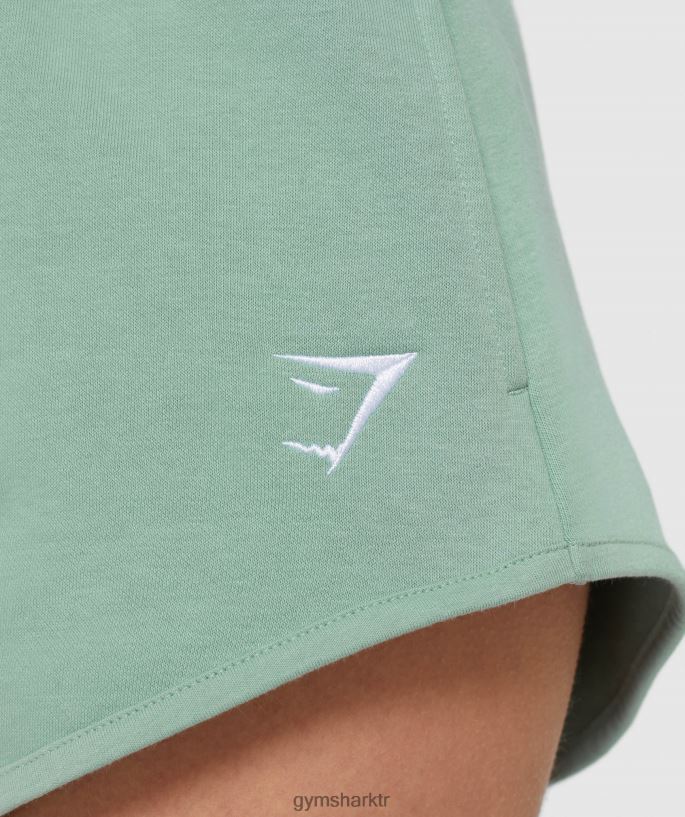 eğitim eşofman şortu 8H4J0285 Gymshark Giyim kadınlar maya mavisi