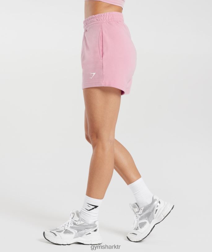 güçlü şeftali şortu 8H4J0235 Gymshark Giyim kadınlar şeker ipi pembe