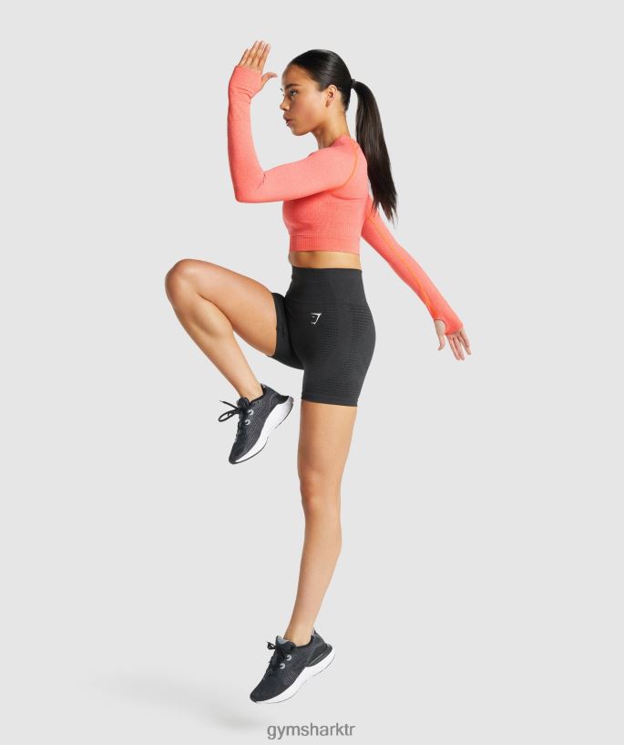 hayati dikişsiz 2.0 şort 8H4J022 Gymshark Giyim kadınlar siyah marn