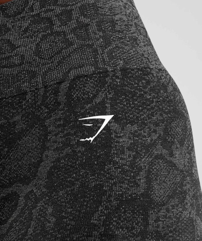 hayvan dikişsiz bisiklet şortu adapte 8H4J0223 Gymshark Giyim kadınlar kentsel gri/siyah