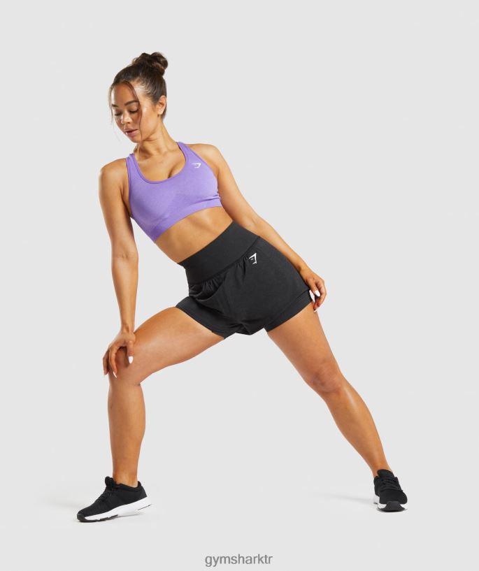 vital dikişsiz 2.0 2\'si 1 arada şort 8H4J0288 Gymshark Giyim kadınlar siyah marn