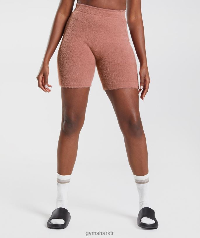 whitney kirpik örgü şort 8H4J0299 Gymshark Giyim kadınlar kanyon kırmızısı