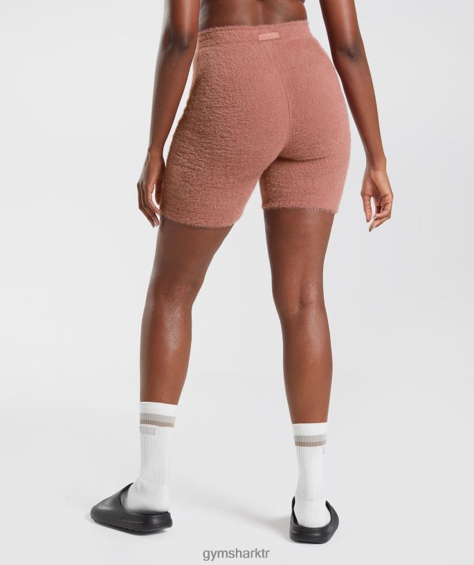 whitney kirpik örgü şort 8H4J0299 Gymshark Giyim kadınlar kanyon kırmızısı