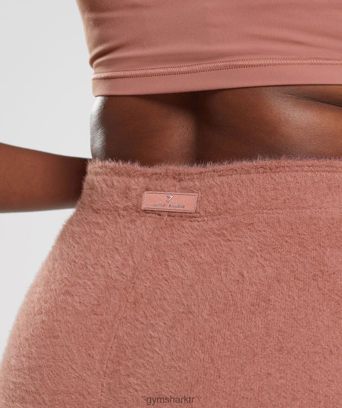 whitney kirpik örgü şort 8H4J0299 Gymshark Giyim kadınlar kanyon kırmızısı
