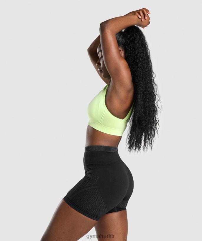 apeks dikişsiz spor sutyeni 8H4J02230 Gymshark Giyim kadınlar yeşil/açık yeşil