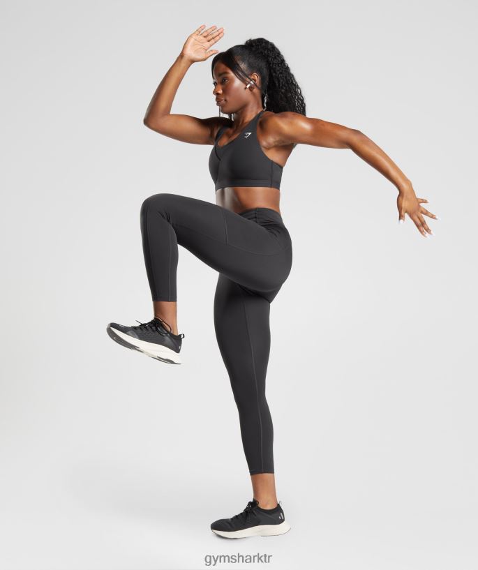 çapraz spor sutyeni 8H4J02125 Gymshark Giyim kadınlar siyah