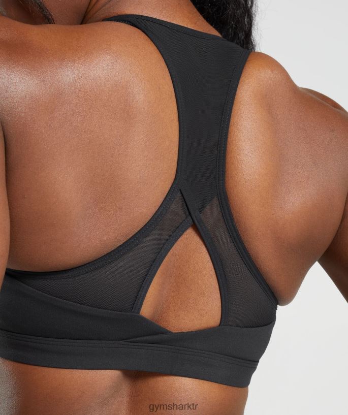 çapraz spor sutyeni 8H4J02125 Gymshark Giyim kadınlar siyah