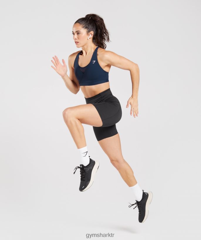 çapraz spor sutyeni 8H4J02155 Gymshark Giyim kadınlar Donanma