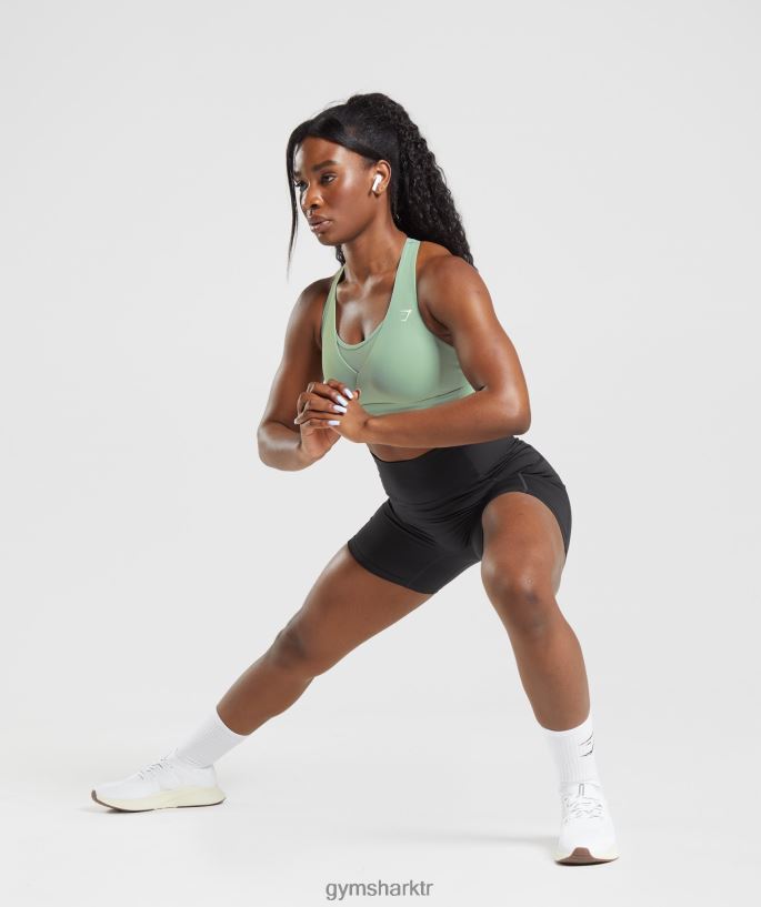 çapraz spor sutyeni 8H4J02162 Gymshark Giyim kadınlar çöl adaçayı yeşili