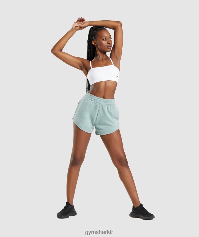 bandeau spor sutyeni 8H4J02129 Gymshark Giyim kadınlar beyaz