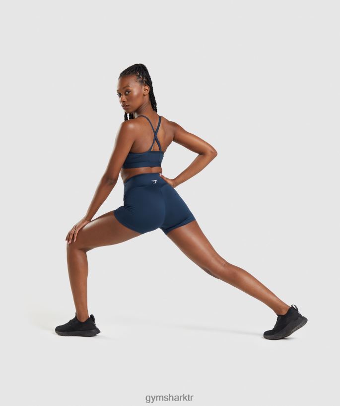 dantelli spor sutyeni 8H4J02112 Gymshark Giyim kadınlar Donanma