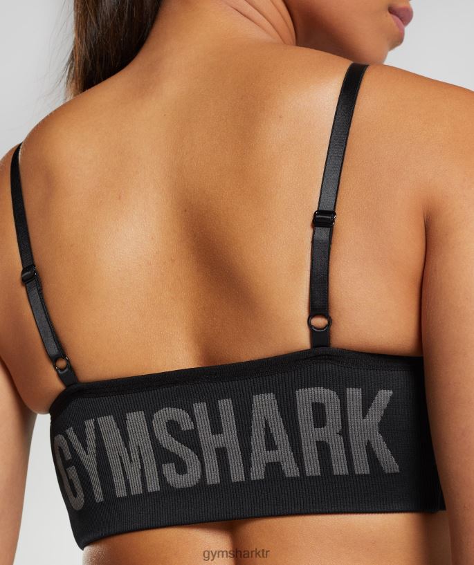 esnek askılı spor sutyeni 8H4J02196 Gymshark Giyim kadınlar siyah