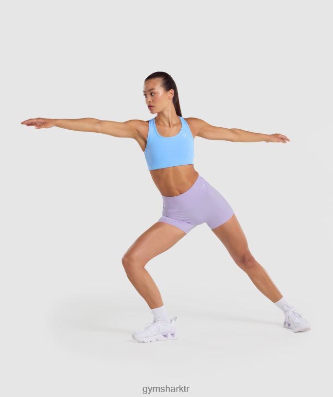 essential racer sırtlı sporcu sütyeni 8H4J02232 Gymshark Giyim kadınlar açık mavi