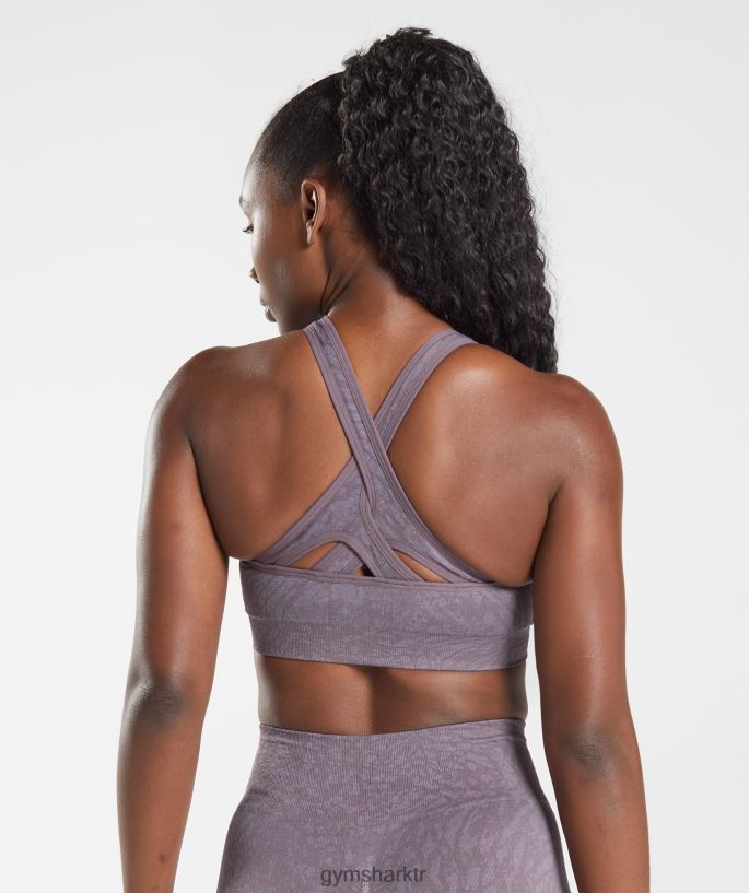 hayvan dikişsiz spor sütyenini uyarla 8H4J02188 Gymshark Giyim kadınlar vahşi | misk leylak