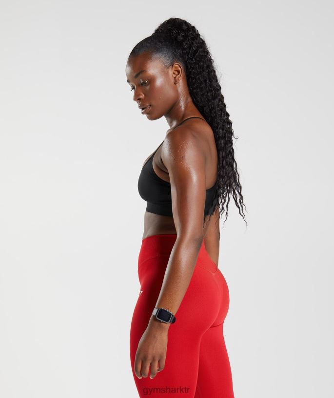 terletmeyen dikişsiz sporcu sütyeni 8H4J02116 Gymshark Giyim kadınlar siyah