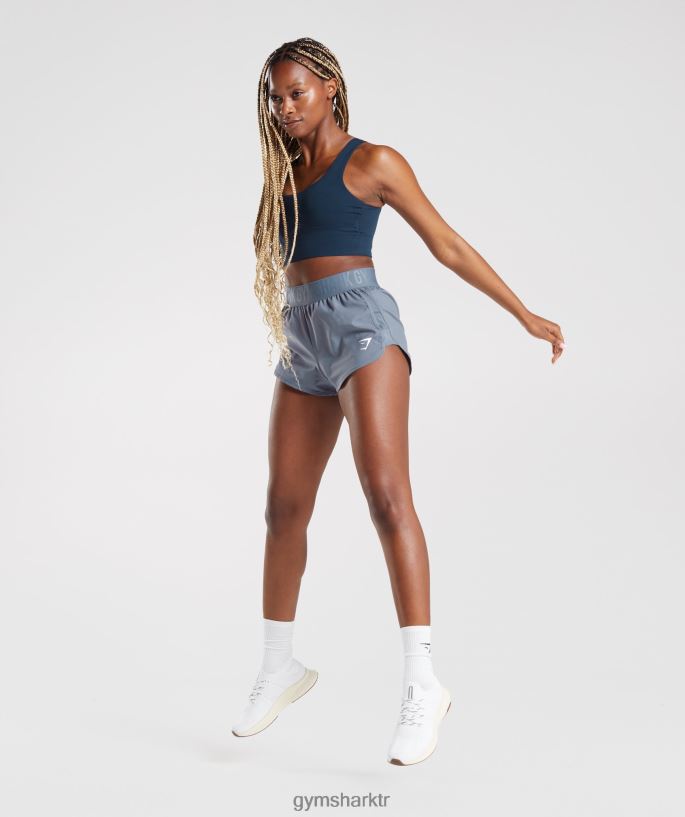 uzun çizgi spor sutyeni 8H4J02131 Gymshark Giyim kadınlar Donanma