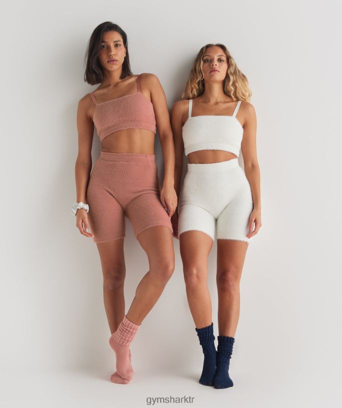 whitney kirpik örgü bandeau 8H4J02166 Gymshark Giyim kadınlar kanyon kırmızısı