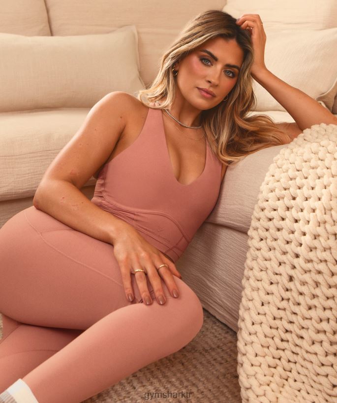 whitney uzun çizgi sutyen 8H4J02201 Gymshark Giyim kadınlar kanyon kırmızısı