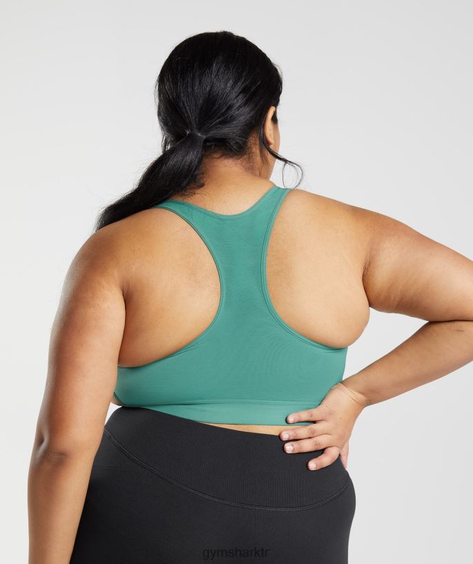 yarışçı sırtı yüksek destekli spor sütyeni, b/c-e/f 8H4J02178 Gymshark Giyim kadınlar Hoya yeşili