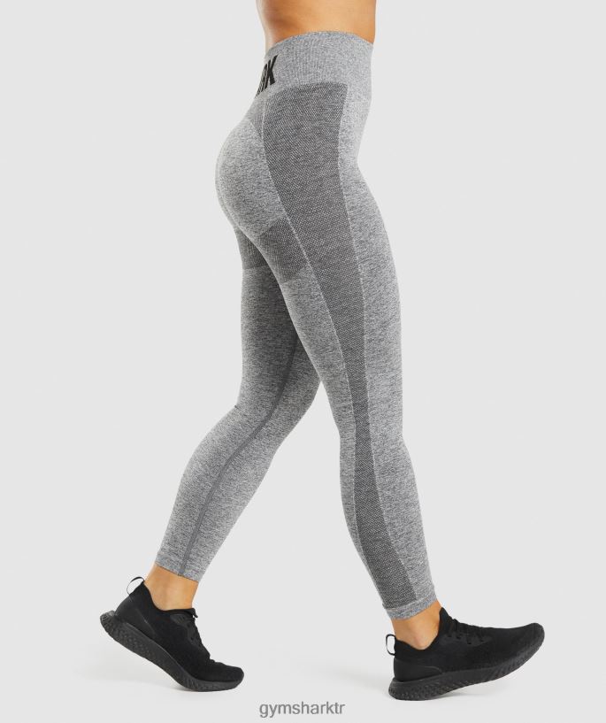 esnek yüksek belli tayt 8H4J02320 Gymshark Giyim kadınlar kömür marnı