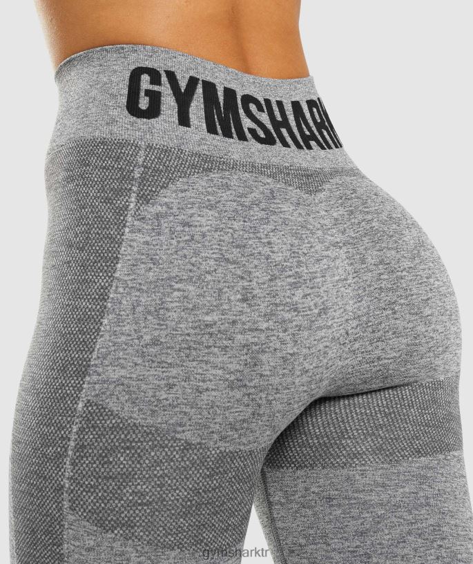 esnek yüksek belli tayt 8H4J02320 Gymshark Giyim kadınlar kömür marnı