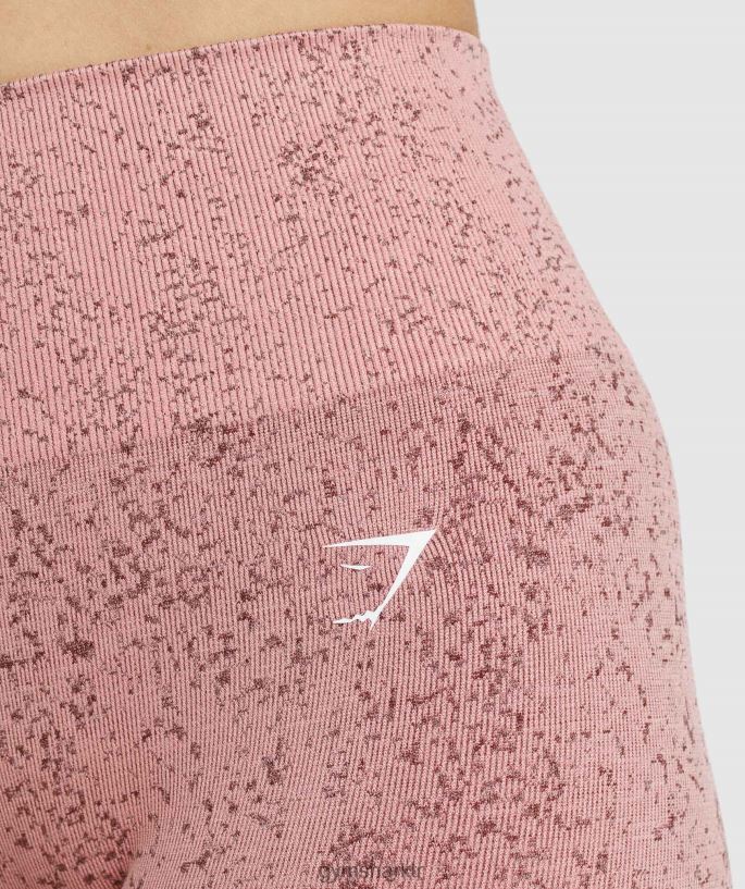 fleck dikişsiz taytları uyarlayın 8H4J02321 Gymshark Giyim kadınlar mineral | pembe pembe