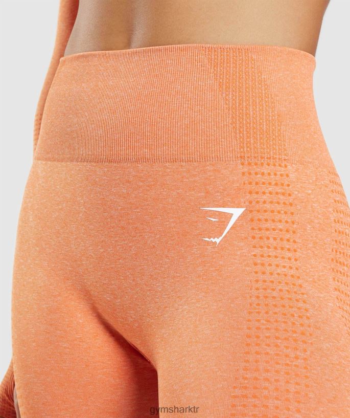 hayati dikişsiz 2.0 tayt 8H4J02319 Gymshark Giyim kadınlar kayısı portakal marnı