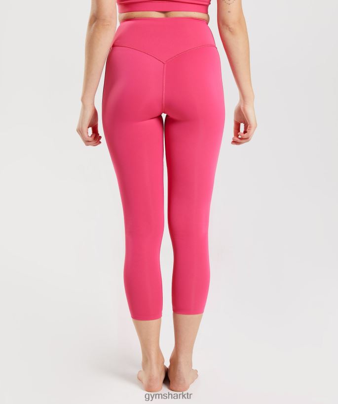 stüdyo 7/8 tayt 8H4J02290 Gymshark Giyim kadınlar ebegümeci pembesi