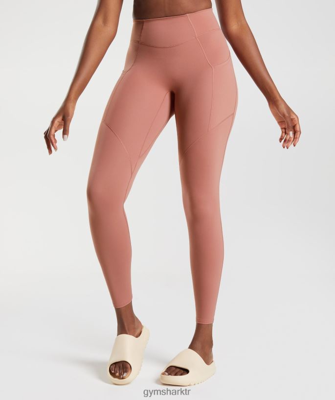 whitney günlük cep taytı 8H4J02330 Gymshark Giyim kadınlar kanyon kırmızısı