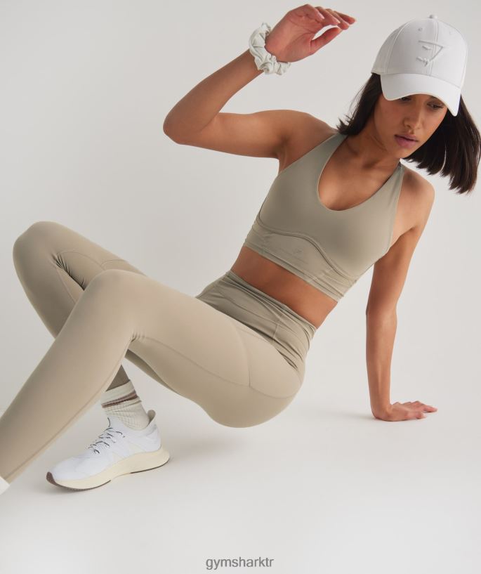 whitney günlük cep taytı 8H4J02331 Gymshark Giyim kadınlar çimento kahvesi